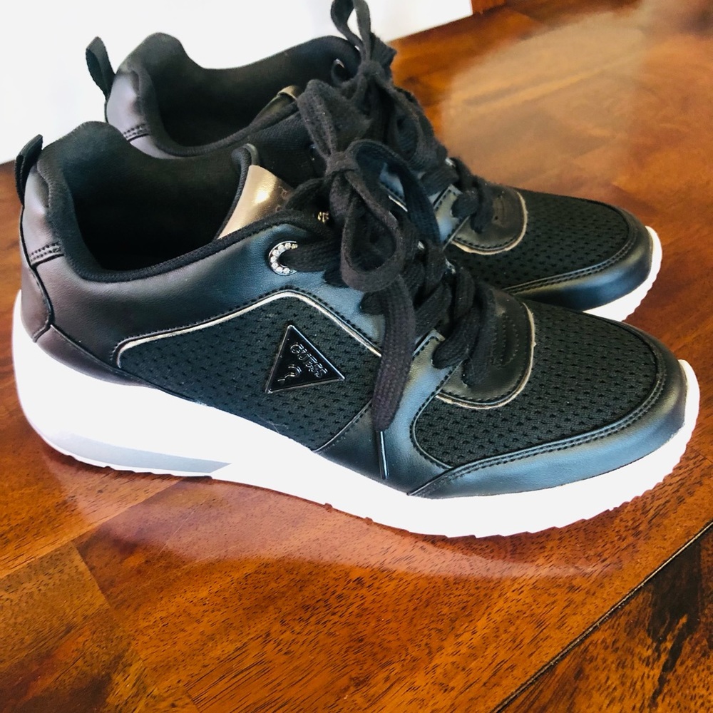 Guess Black Active Wedge Trainer Size 10 - I purchased new from Guess.com - Love